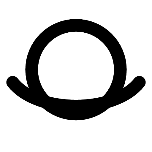 Planet icon — The globe with a ring round it