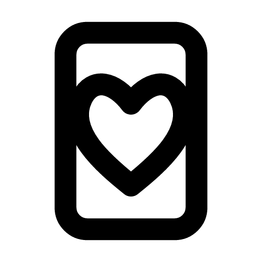 Playing card icon — The one card with its mark