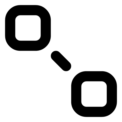 Provenance chain icon — A provenance chain — every hand something passed through, linked in order
