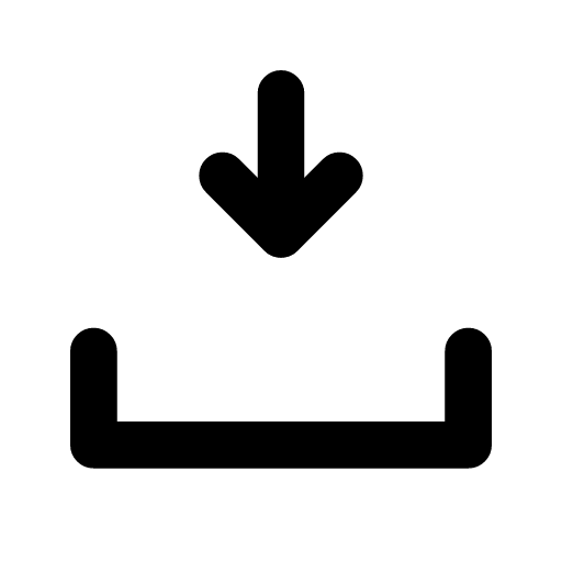 Push gateway icon — An arrow dropping into a tray — a place short-lived jobs push their metrics to