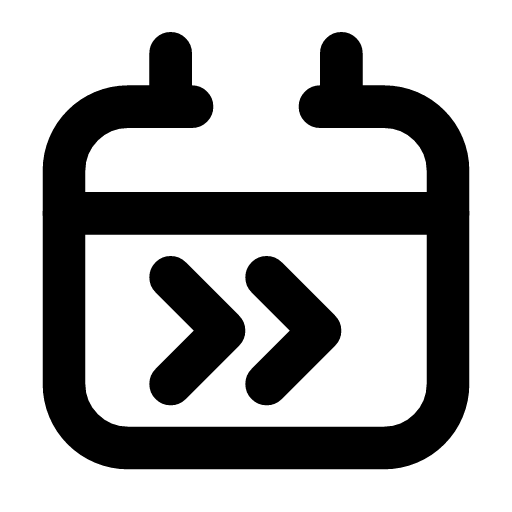 Renewal date icon — The calendar with two chevrons on it — the day the cover rolls on