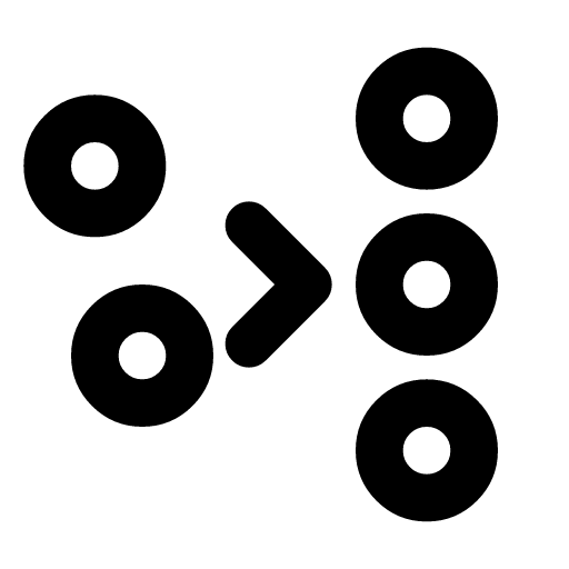 Resequencer icon — A resequencer — messages that arrived jumbled, delivered in order