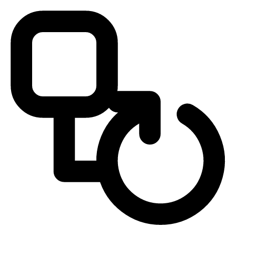 Retry flow icon — A retry flow — it failed, waited with backoff, and went again