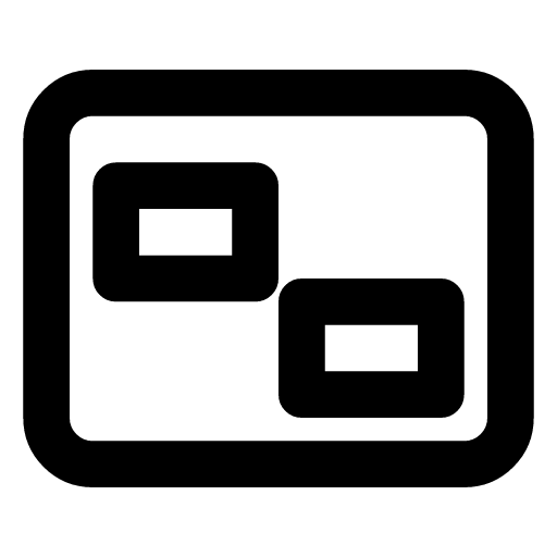 Timetable icon — The week with the lessons blocked out