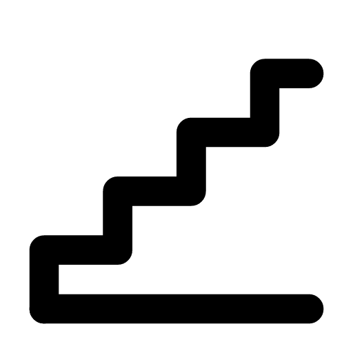 Stairs icon — The steps going up