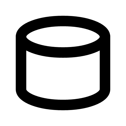 Storage bucket icon — A storage bucket — object storage where you put files and blobs and forget about them