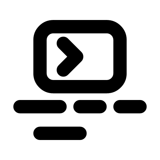 Stream job icon — A stream job — always running and never done, continuous processing of live data
