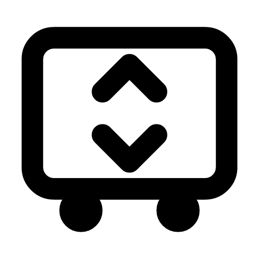 Subscribe to product icon — The cart with chevrons up and down — the same order, every so often