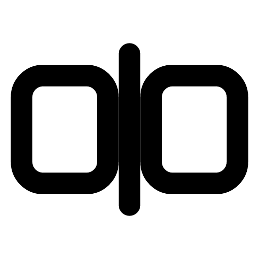 Tenant isolation icon — Two boxes with a wall between them — one customer's data kept from another's