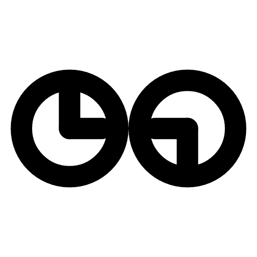 Time difference icon — Two clocks side by side, their hands apart