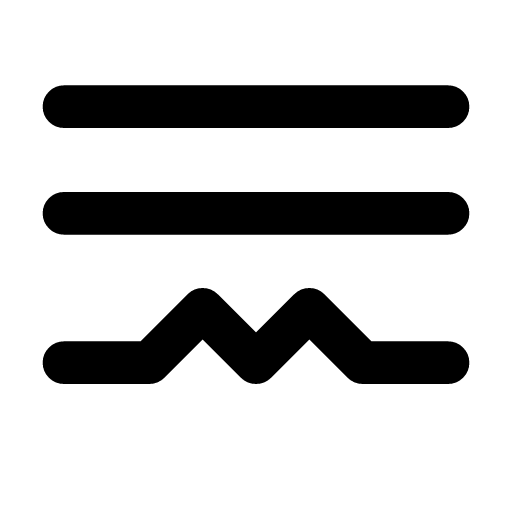 Live transcription icon — Lines of text above a live waveform — speech transcribed as it is spoken