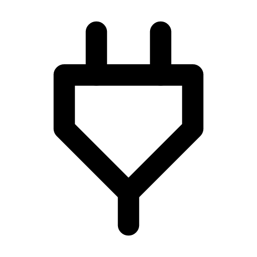 Unplug icon — The plug out of the wall