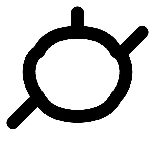 Virus icon — The shell with its spikes