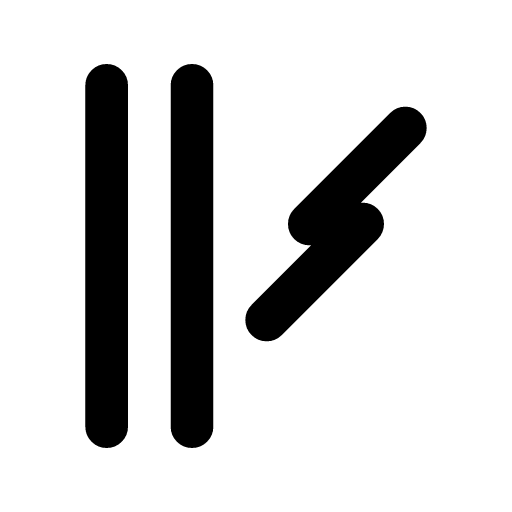 Wait for event icon — Wait for event — held here till something happens and signals